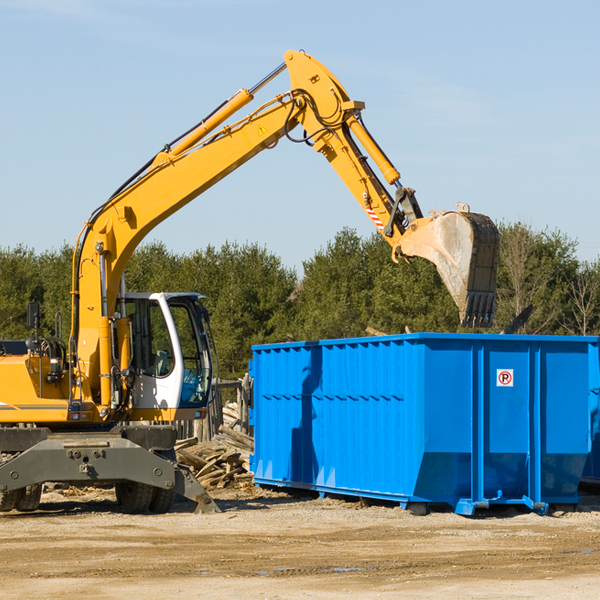 can i choose the location where the residential dumpster will be placed in Monroe Township New Jersey